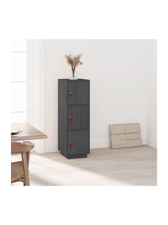 Cabinet Mobilier de depozitare din lemn masiv Γκρι L34xL40xH108.5buc