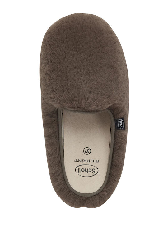 Maddy Winter Women's Slippers with Fur Brown