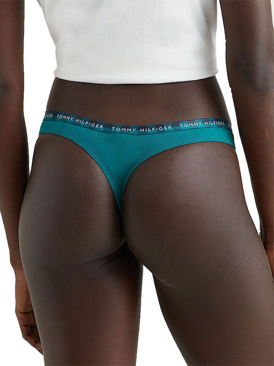 Βαμβακερά Women's String 3Pack Berry/Bal Beige/Deep Emerald