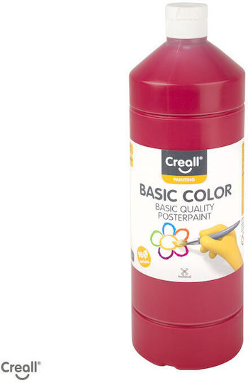 Creall Basic Tempera Colour Paint Bottle 1000ml Red 06