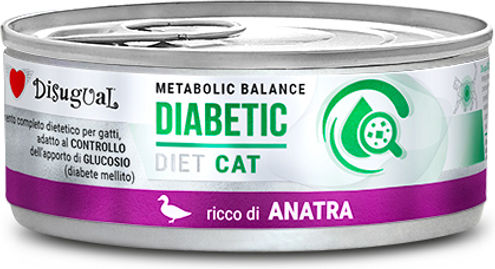 Disugual Metabolic Balance Diabetic Wet Food for Cats in Can with Diet Duck 85gr