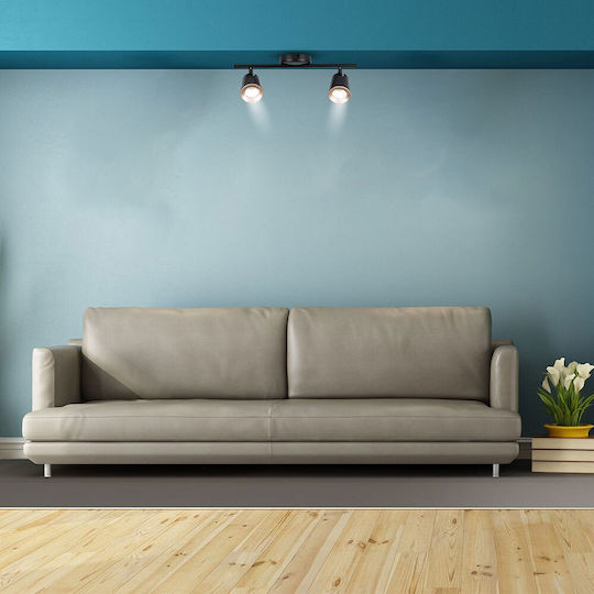 V-TAC Διπλό LED Φυσικό Λευκό Σποτ σε Μαύρο Χρώμα V-TAC Διπλό LED Φυσικό Λευκό Σποτ σε Μαύρο Χρώμα
