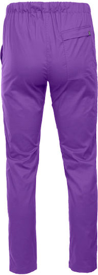 Be Unique Unisex Pantaloni medicali Violet din Bumbac și Poliester