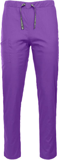Be Unique Unisex Pantaloni medicali Violet din Bumbac și Poliester