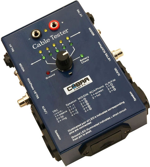 Cobra Cable Tester Καλωδίων Ρεύματος Jack