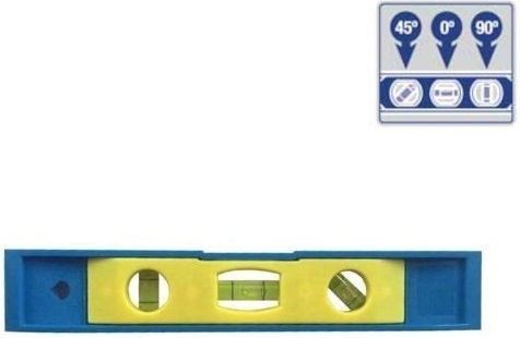 WorkPro 600008.0010 Plastic Spirit Level Magnetic 23cm with 3 Eyes