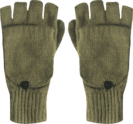 Brims and Trims Hunting Gloves 1175 Chaki Fingerless with Handful