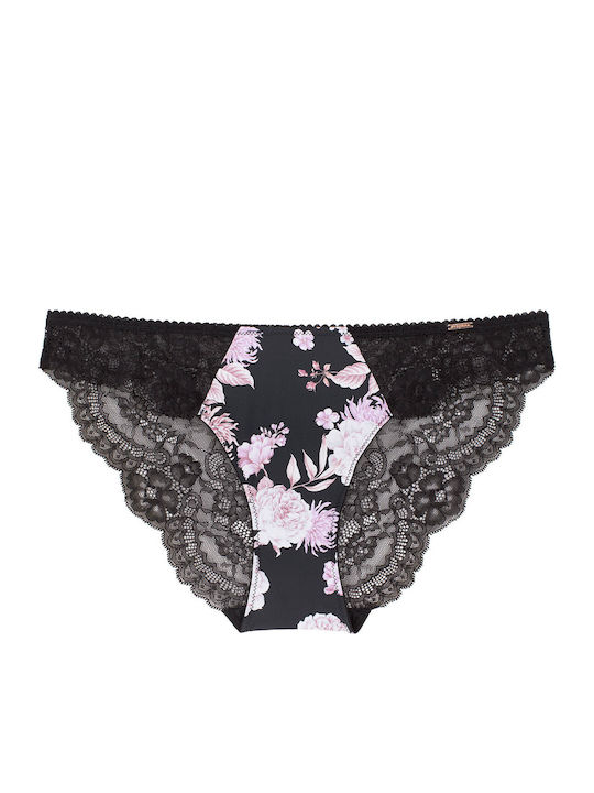 Women's Slip with Lace Black