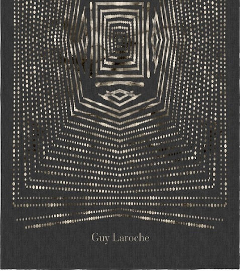 Guy Laroche Velour Printed Beach Towel Anthracite 180x100cm