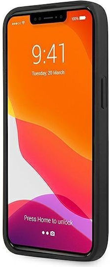 Mercedes-Benz Debossed Lines Back Cover Δερμάτινο Μαύρο (iPhone 14 Pro Max)