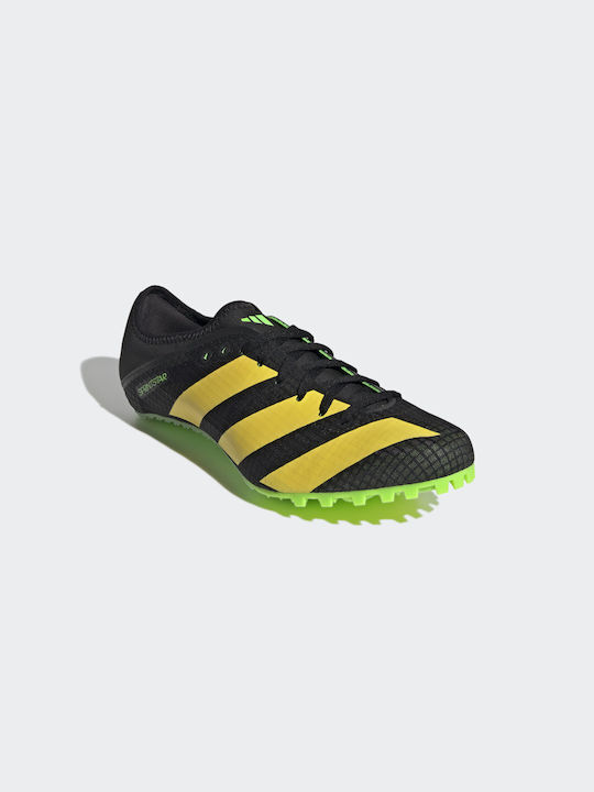 Adidas Sprintstar Αθλητικά Παπούτσια Spikes Core Black / Beam Yellow / Solar Green