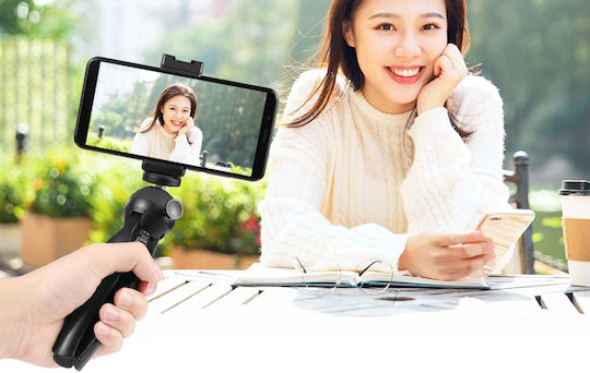 Puluz Cell Phone Tripod with Lighting Black