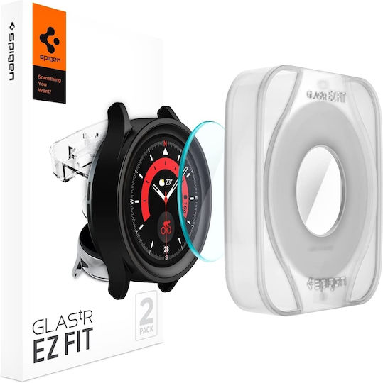 Spigen EZ Fit Tempered Glass for the Galaxy Watch 5 Pro 45mm 2pcs AGL05346