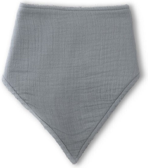 Interbaby Μπαντάνα από 100% Βαμβάκι με Κουμπί Γκρι