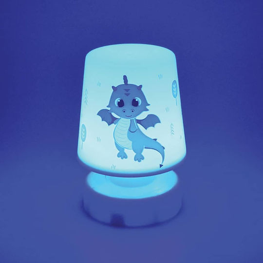 Ango Ango Nursery Night Light LED Leon Dragon Battery Blue