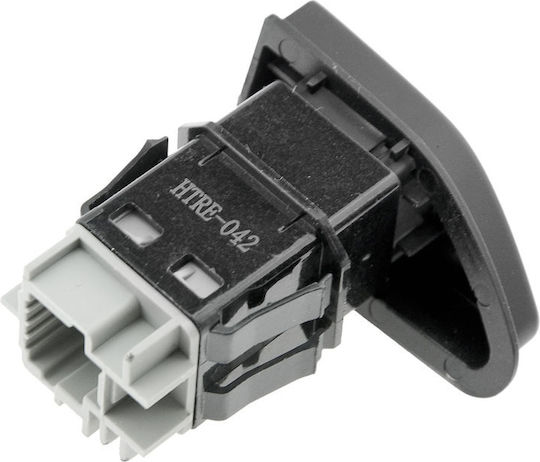 NTY Car Door Lock Switch for Dacia Duster Renault Captur / Clio 5pin Black
