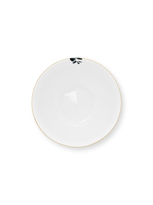 PiP Studio Winter Wonderland Dove Serving Bowl Round made of Porcelain Green with Diameter 9.5cm