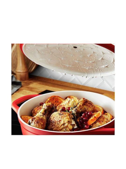 Tefal Air Dutch Oven Oval Made of Cast Aluminum 30x23cm 1pcs