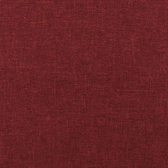 Stool Footstool Upholstered with Fabric Bordeaux 45x29.5x39cm