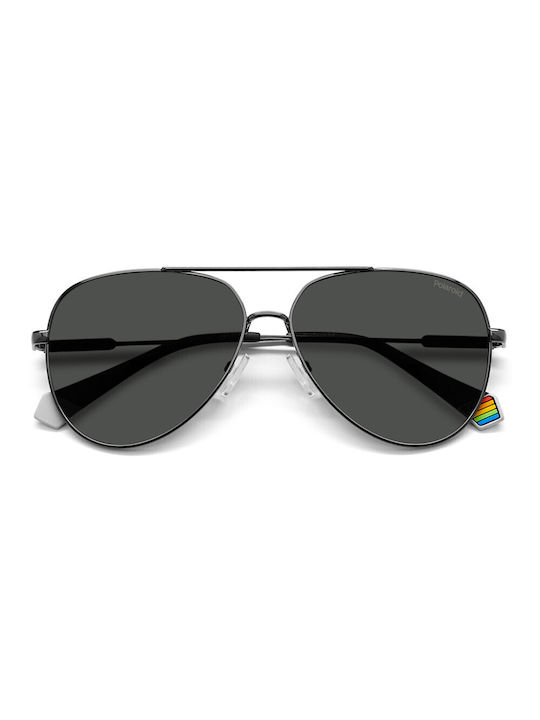 Polaroid Sonnenbrillen mit Gray Rahmen und Gray Polarisiert Linse PLD6187/S KJ1M9