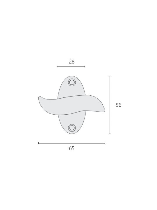 Zogometal 468 Latch Window Νίκελ Ματ