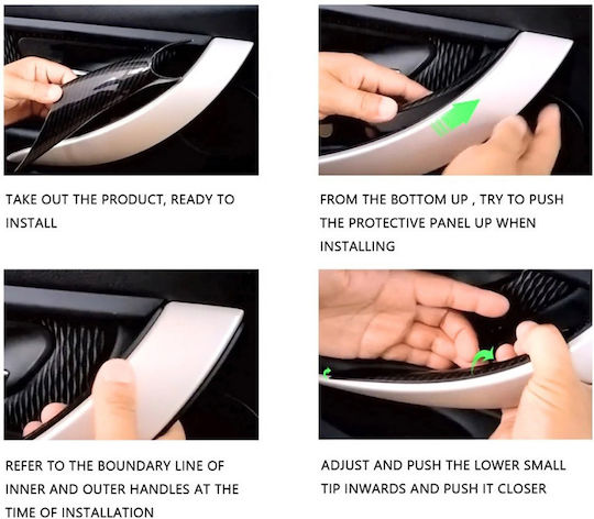 Carner Door handle Interior for Bmw 3 Front & Rear Left with installation Front Left BMW Series 3 F30 / F31 11-18 0027724