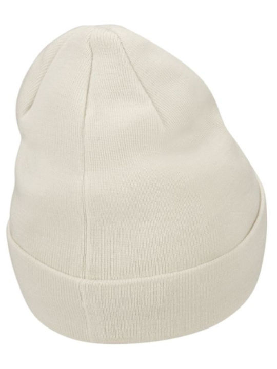 Sportswear Ribbed Beanie Cap Beige