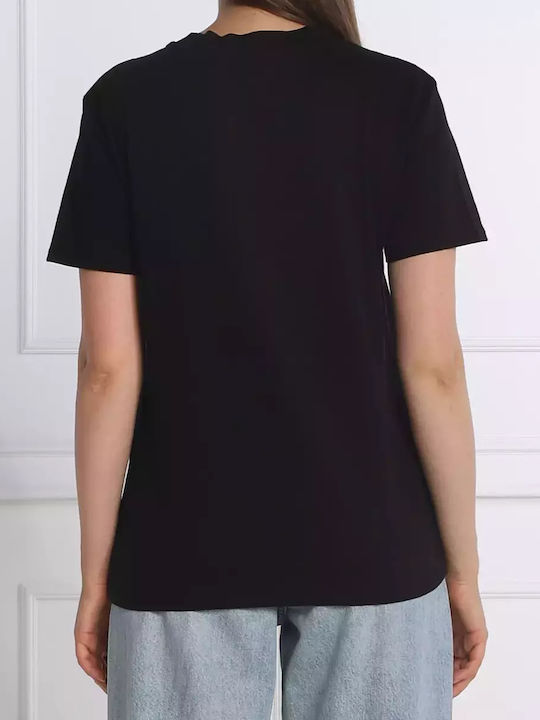 Guess Γυναικείο T-shirt Μαύρο
