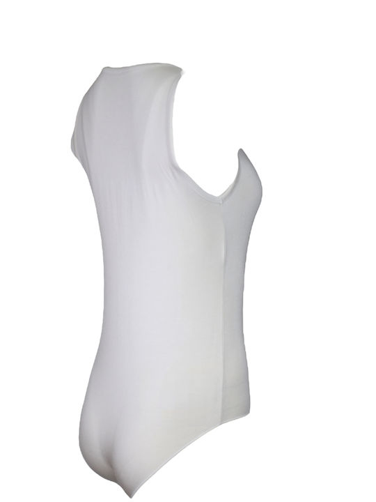 Lingerie Sleeveless Bodysuit White