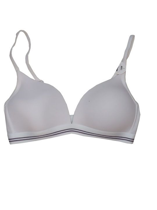 Blackspade 1566 Triangle Triangle Bra without Padding without Underwire White