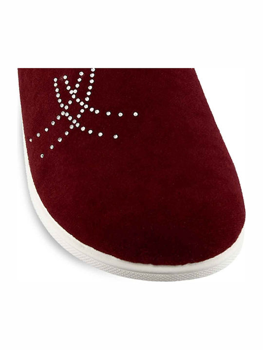 Papuci de Damă de Iarnă Burgundy