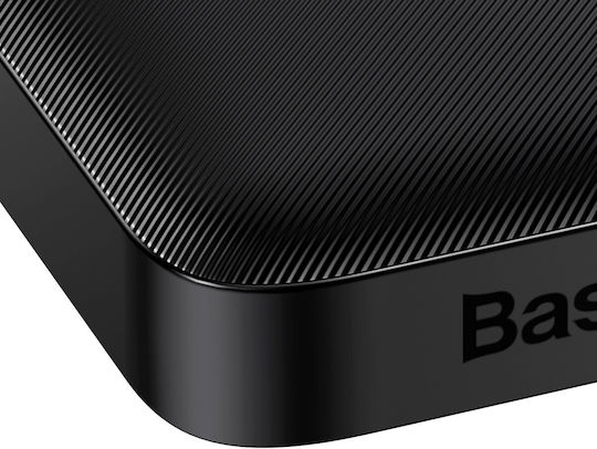 Baseus Bipow Overseas Edition Power Bank 10000mAh 15W cu 2 Porturi USB-A și Port USB-C Negru