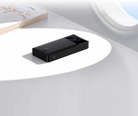Baseus Bipow Overseas Edition Power Bank 10000mAh 20W with 2 USB-A Ports and USB-C Port White
