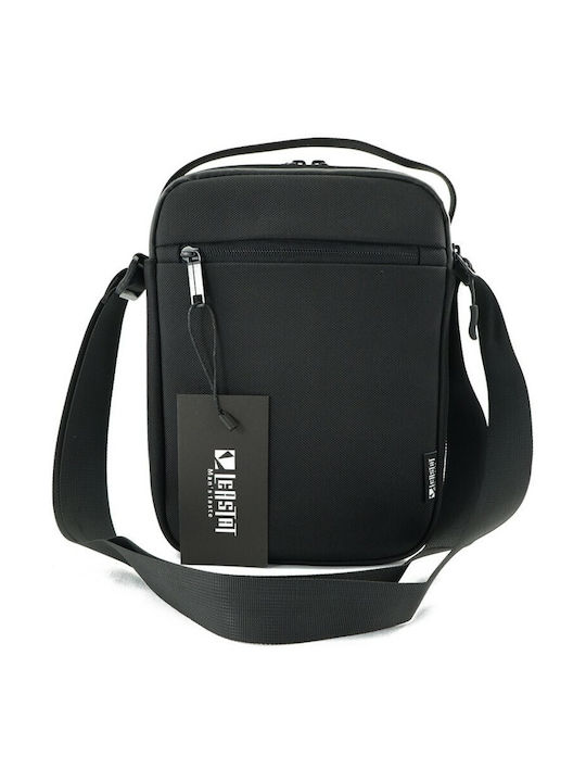Leastat LT3003 Ανδρική Τσάντα Ώμου / Χιαστί σε Μαύρο χρώμα