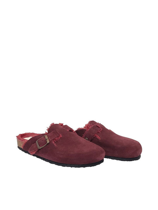 Plakton Women's Anatomic Clogs Dark Red