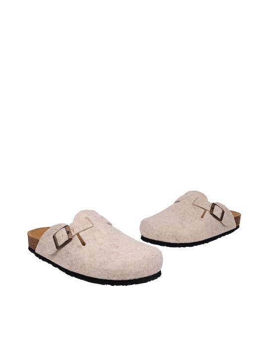 Plakton Damen Clogs Soft Beige