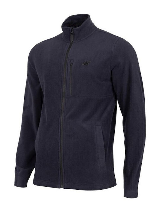 Herren Fleecejacke Marineblau