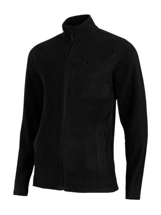 Men's Fleece Cardigan Black