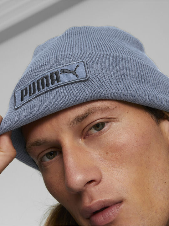 Puma Classic Cuff Beanie Unisex Beanie Gestrickt in Blau Farbe