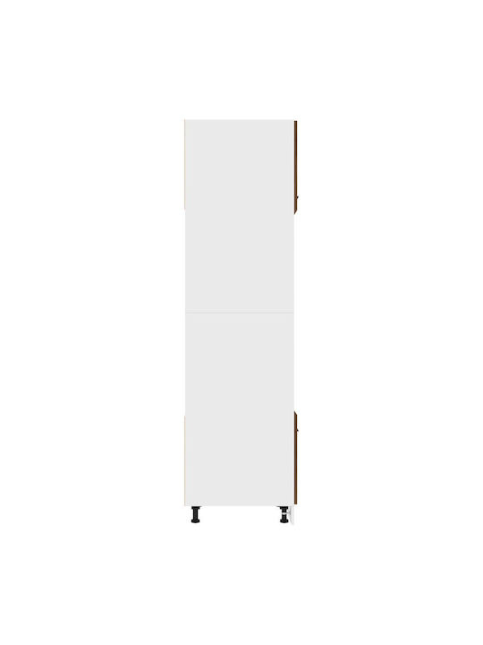 Oberschrank für Ofen Boden Brown Oak 60x57x207Stück