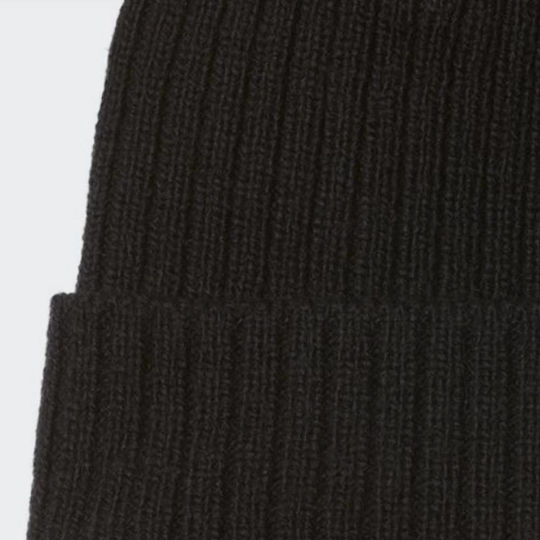 Watch Cap Beanie Unisex Σκούφος Πλεκτός σε Μαύρο χρώμα