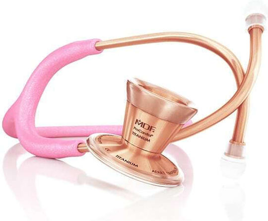 MDF Instruments ProCardial Kardiologie Stethoskop Hellrosa Glitzer / Roségold Rosa