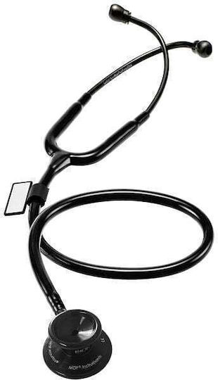MDF Instruments Acoustica Adults Non Chill Double Head Stethoscope Black