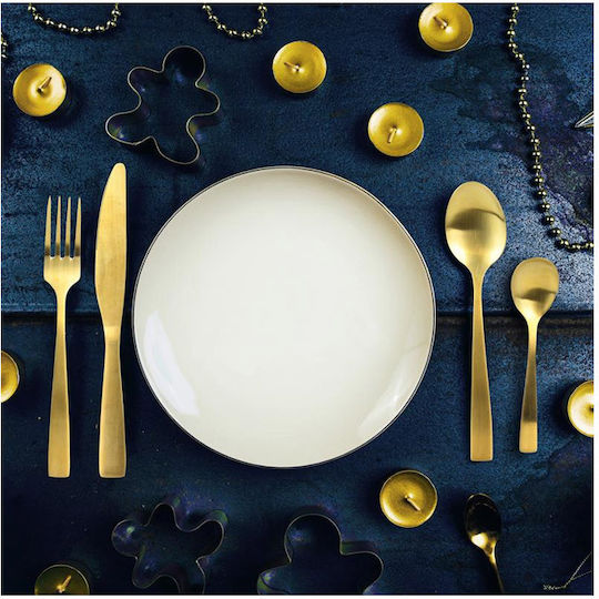 The Home Deco Factory Set de Tacâmuri Inoxidabil Auriu 16buc