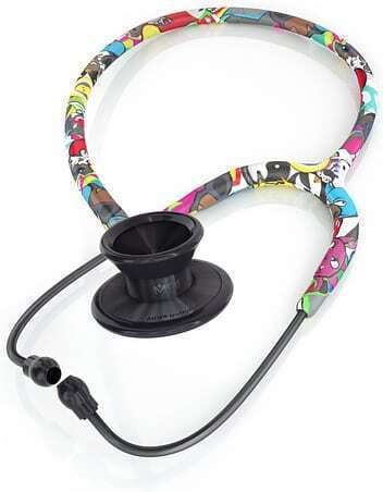 MDF Instruments MD One Epoch Stetoscop cu două capete Graffiti / Blackout - Graffiti / Blackout Roșu