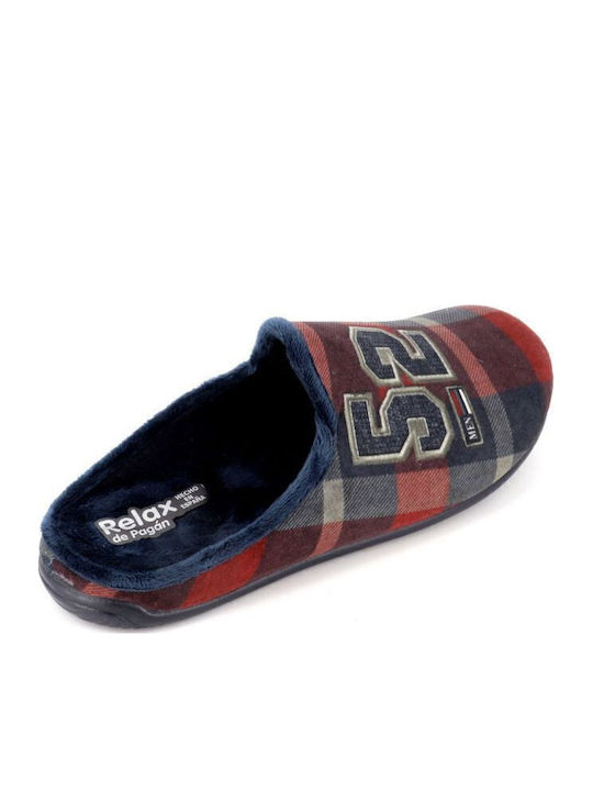 Men's Printed Slippers Blue