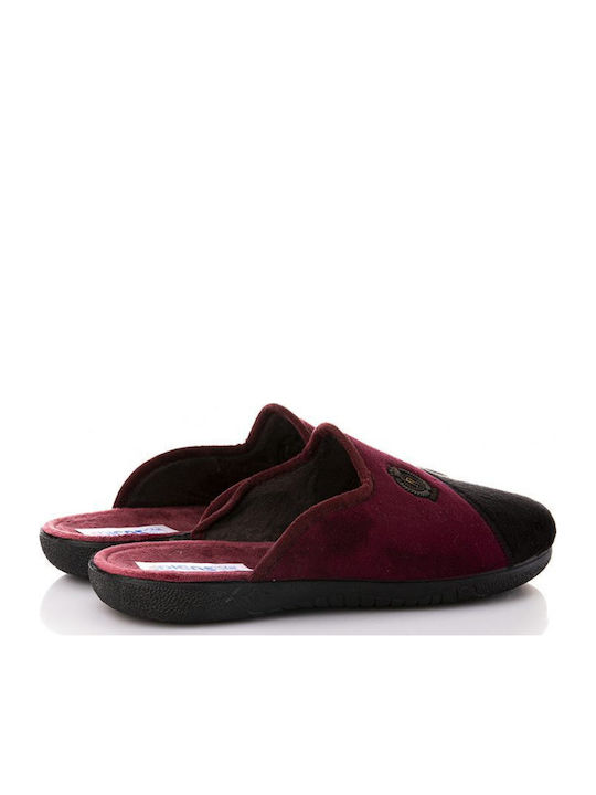 Winterliche Herrenhausschuhe Black / Bordeaux
