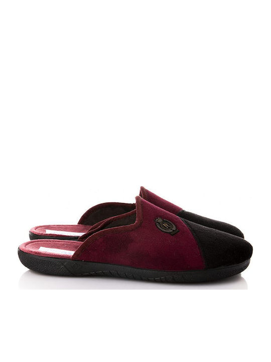 Winterliche Herrenhausschuhe Black / Bordeaux