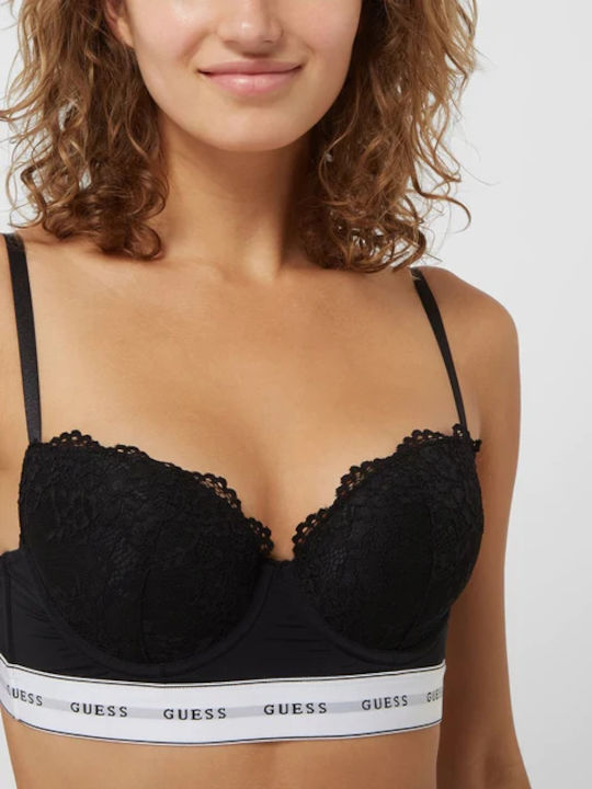 Guess Balconette Balconette Bra with Light Padding Underwire Black