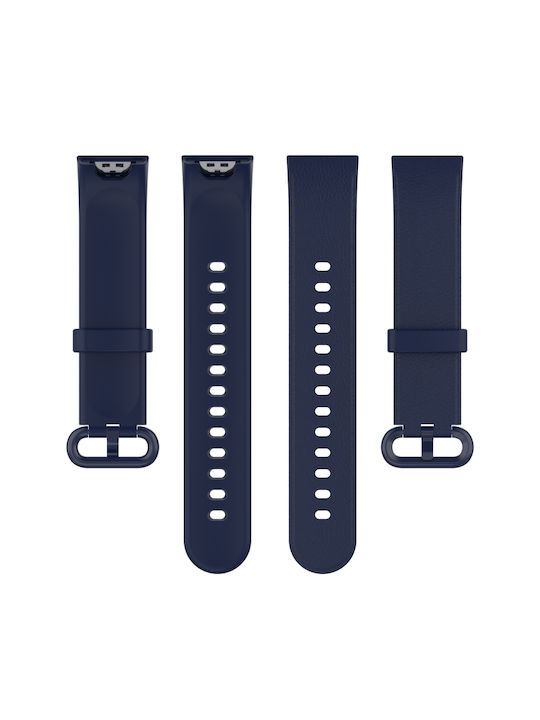 Litchi Texture Λουράκι Δερματίνης Μπλε (Mi Watch Lite)